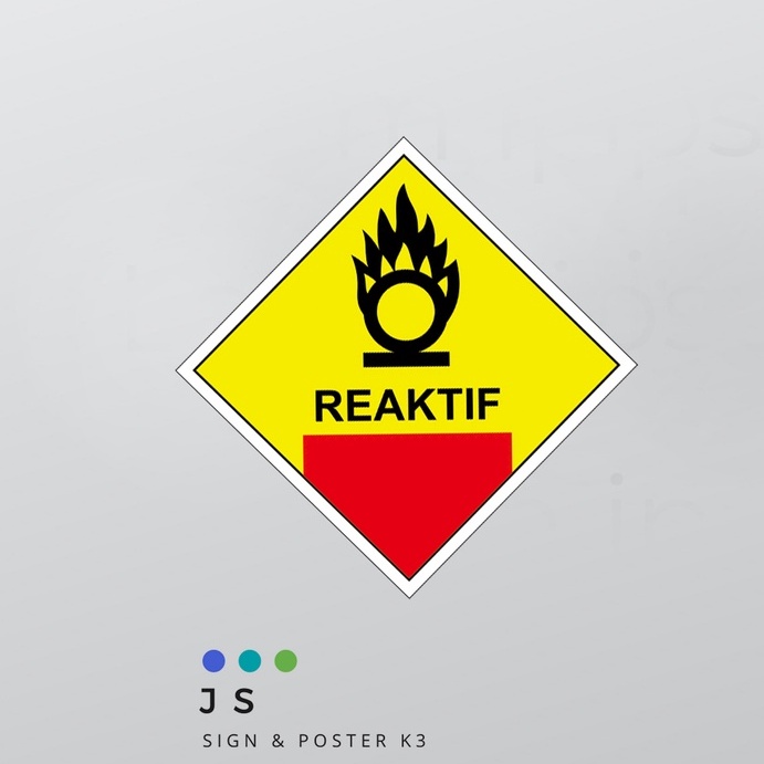 STICKER SIMBOL LIMBAH B3 - REAKTIF