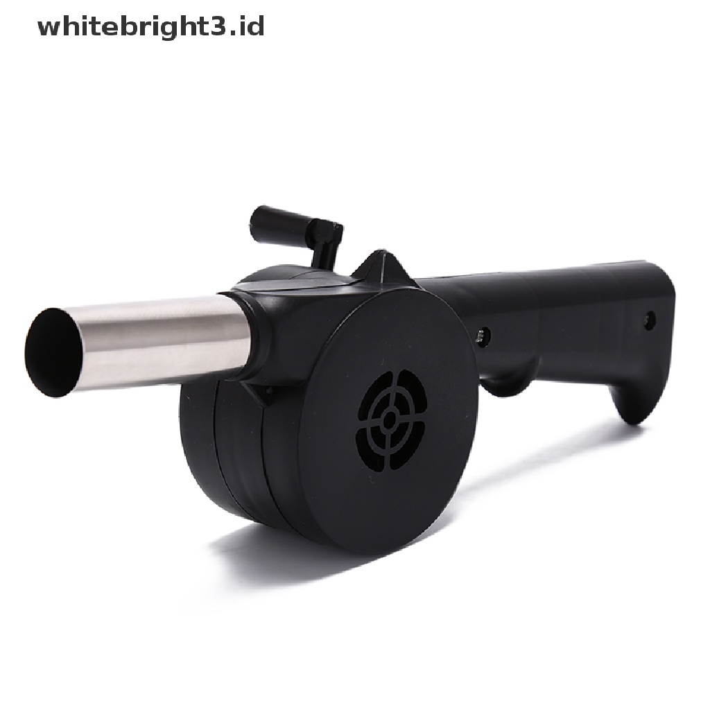 (whitebright3.id) Kipas Angin blower bbq Tenaga Engkol Tangan Untuk Piknik / outdoor