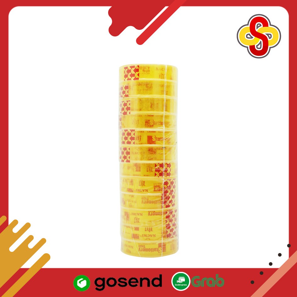 

Isolasi / Selotip Nachi Bening 1/2 inch / 12 mm x 25 yard