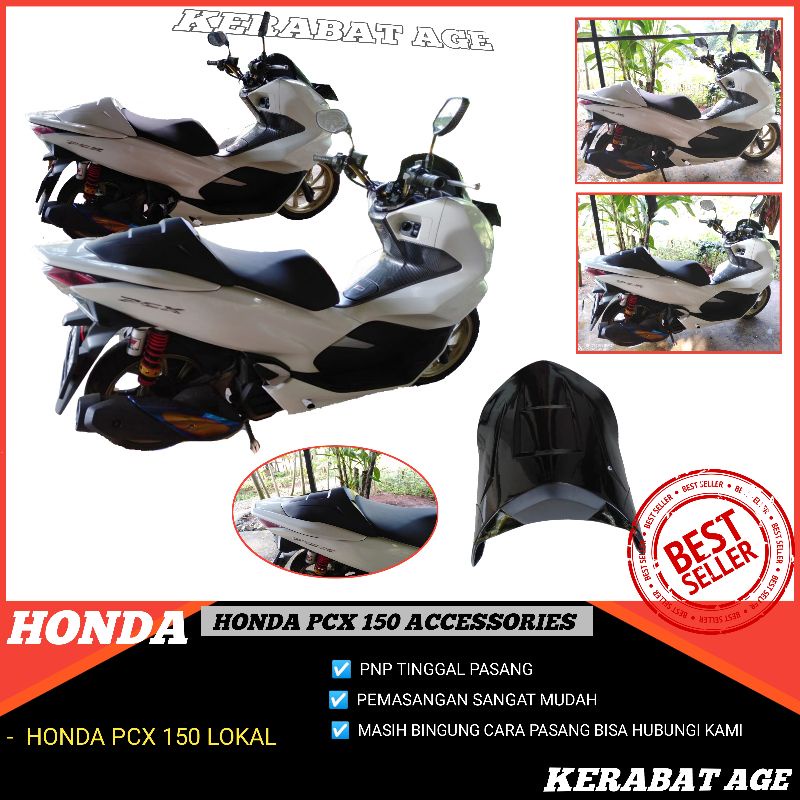 Aksesoris Accessories pcx 150 Modifikasi Variasi Custom single seat