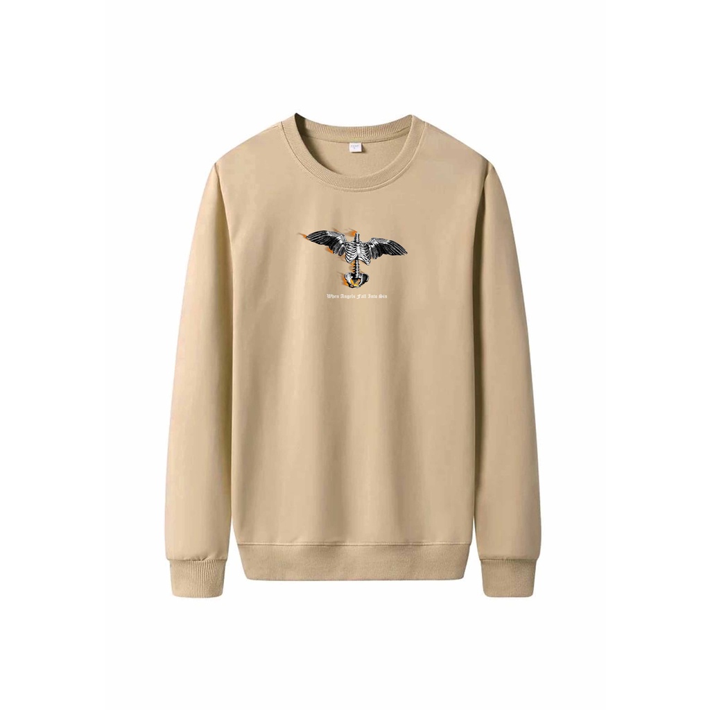 Sweater Pria Sin Angels Crewneck Pria M - XXL