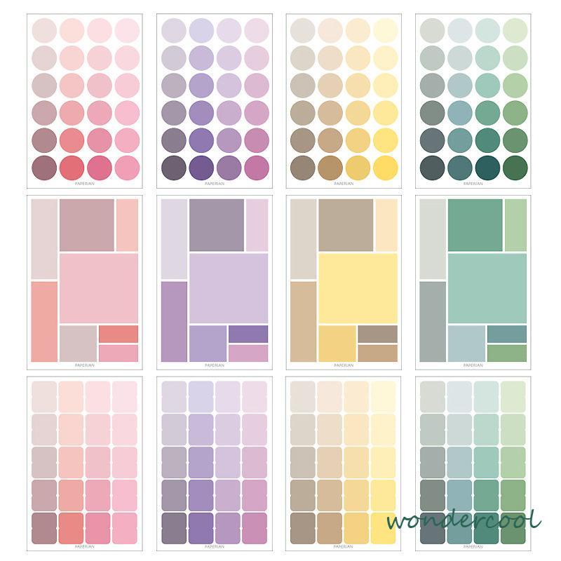 Stiker Label Index Dot Multifungsi Bisa Ditulis Untuk Dekorasi Diary / Scrapbook-Won