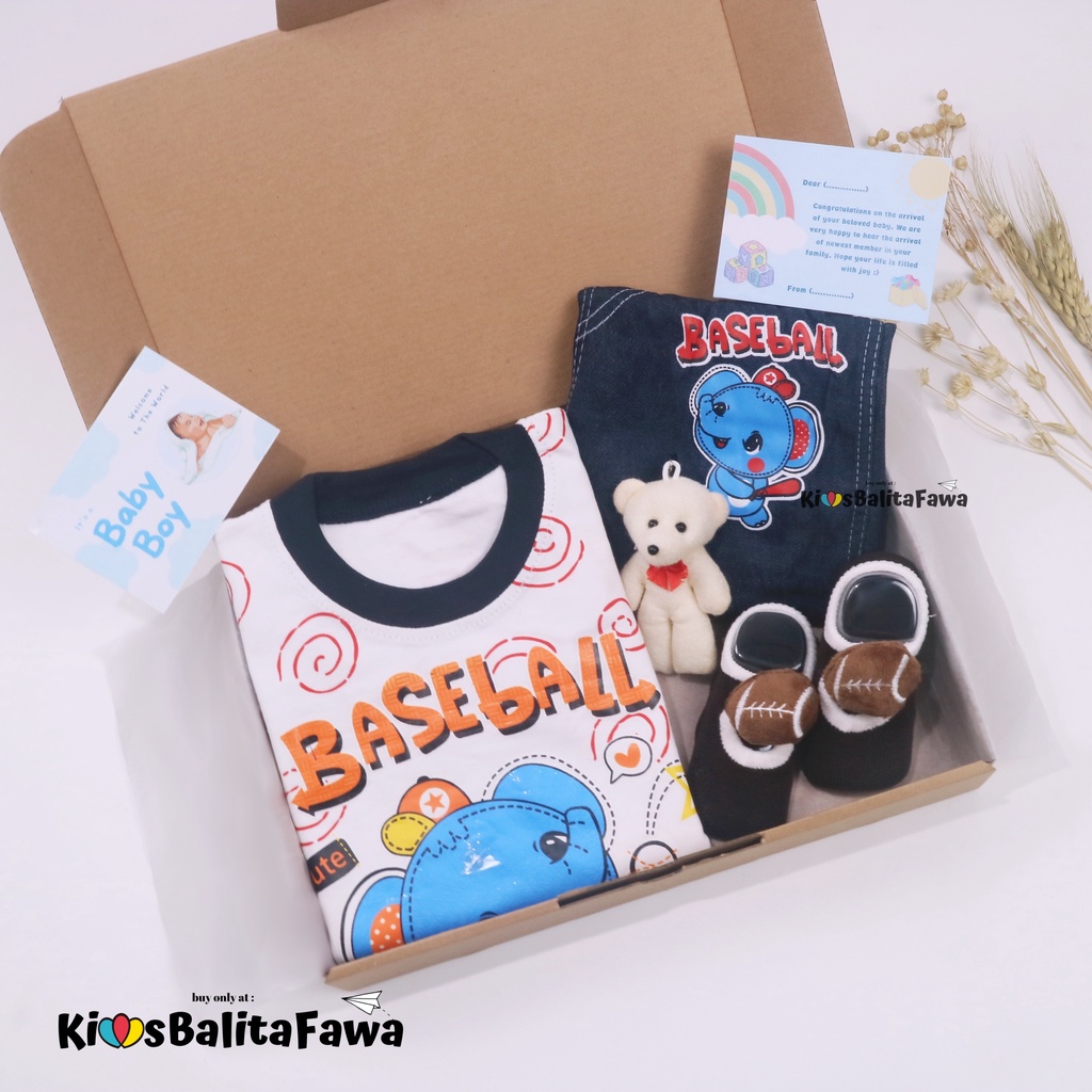 [COMFY] Hampers Baby Boy 3-18 Month / Kado Lahiran Hadiah Bayi Laki-Laki Bulan New Born Setelan Gift