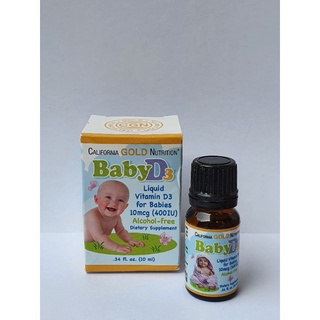 Jual Vitamin Baby D3 400IU Isi 10ml Merk California Gold Nutrition ...