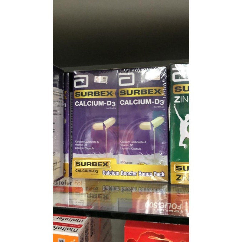 surbex calcium d 3 isi 60 capsule