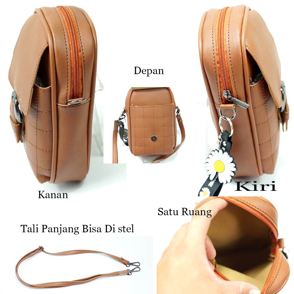 Luna Aura Tas Selempang Pouch Hp Wanita Gesper Nekkel 2540 Slingbag wanita OOTD Tas wanita Terlaris