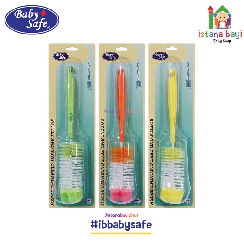 Baby Safe BS367 Bottle &amp; Teat Brush - Sikat botol susu