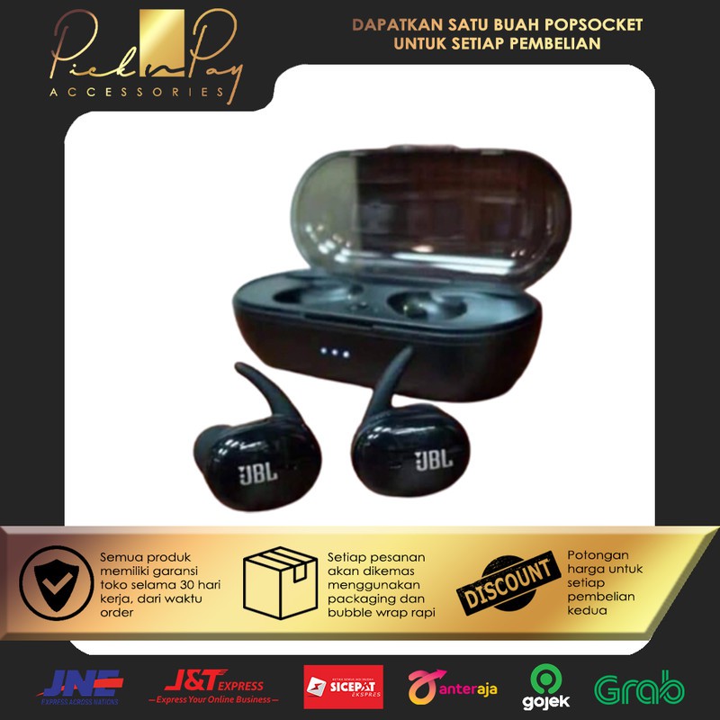 JBL TWS 4 WIRELESS BLUETOOTH HEADSET ORI JBL HEADSET BLUETOOTH TWS 4