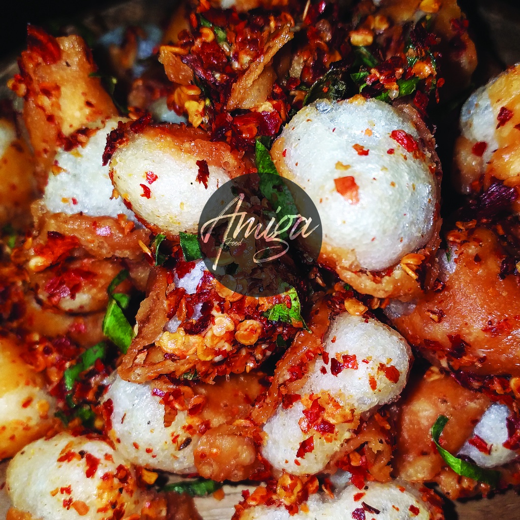 

Siomay Kering Mini Pedas Rasa Bumbu Pedas Jeruk (Amiga Food)