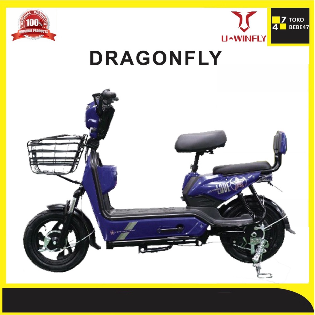 SEPEDA LISTRIK  UWINFLY DRAGONFLY SEPEDA U WINFLY DRAGON FLY GARANSI RESMI