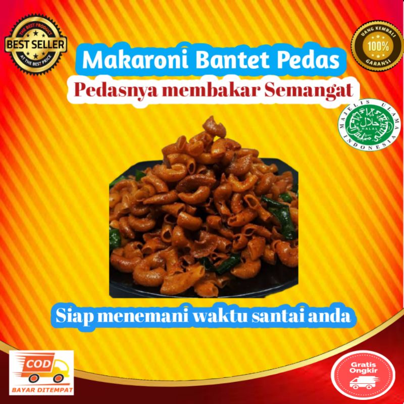 

makanan ringan makaroni makroni pedas bantet ngehe daun jeruk
