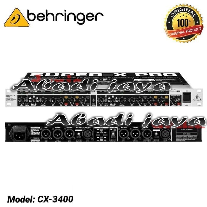 Crossover Behringer CX 3400 V2 Original Behringer Crossover 2ch cx3400
