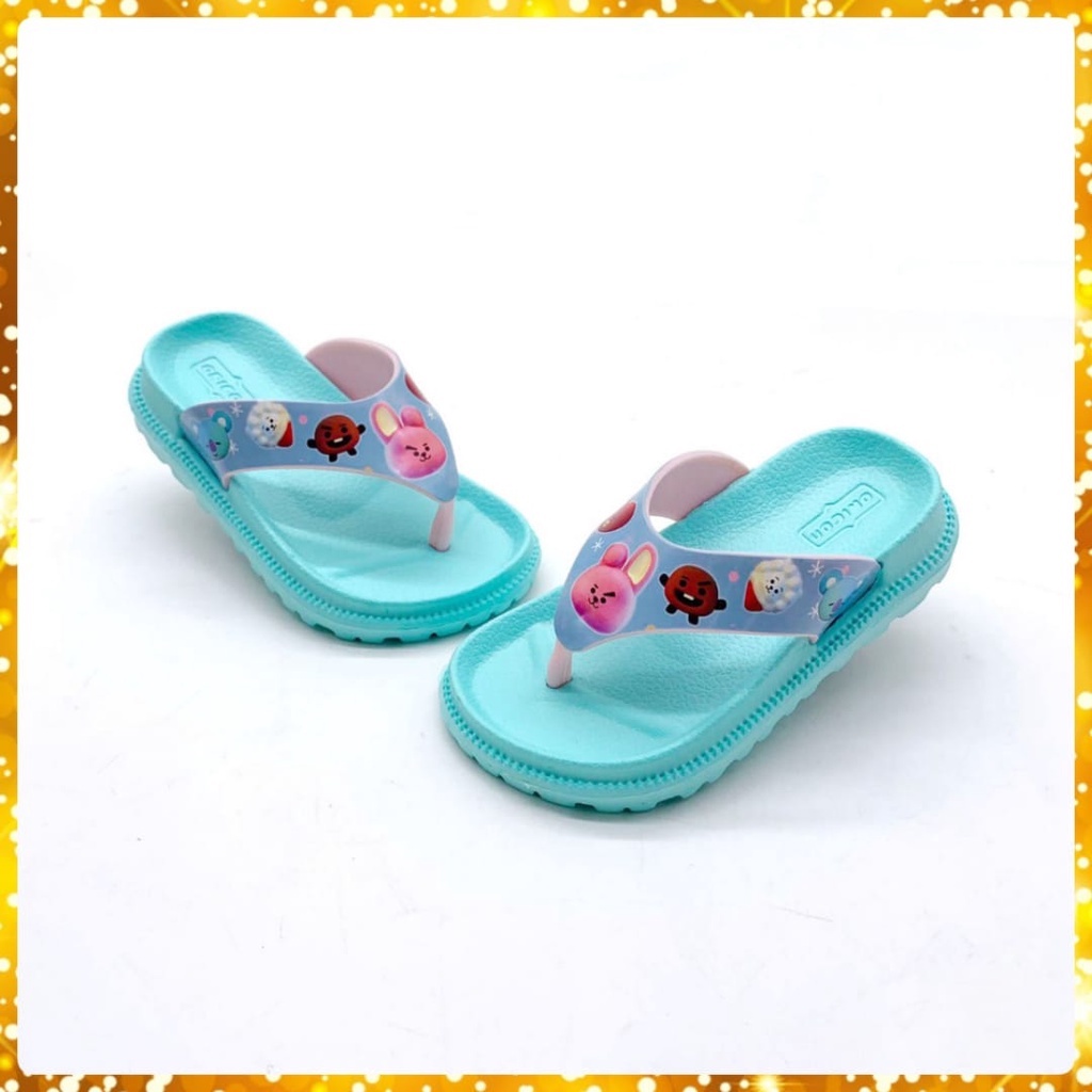 Sandal Jepit Anak Perempuan Bahan Karet Terbaru Kekinian Size 24-35