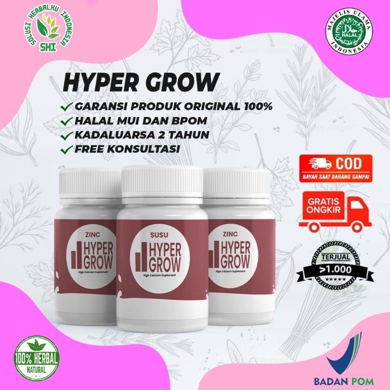 

￼HARGA DISTRIBUTOR! HYPERGROW ORIGINAL PENINGGI BADAN PENAMBAH TINGGI BADAN SUPER GROW UP