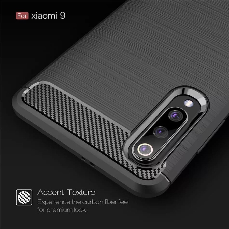 CASE SLIM FIT CARBON IPAKY XIAOMI MI 9 SOFTCASE - FA