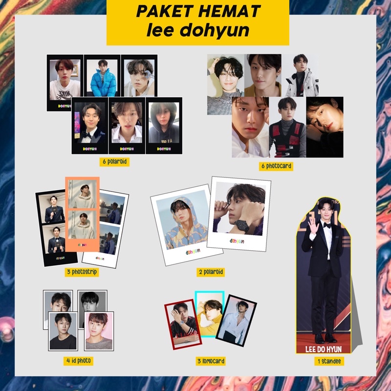 PAHE PAKET HEMAT ACTOR KOREA ( LEE DOHYUN) polaroid, bunting flag, photocard pc