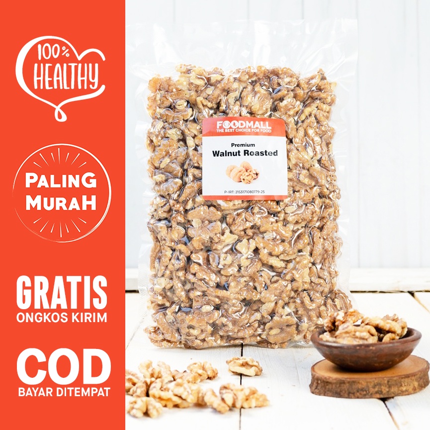 

Walnut Roasted Kacang Walnut Panggang 1 kg