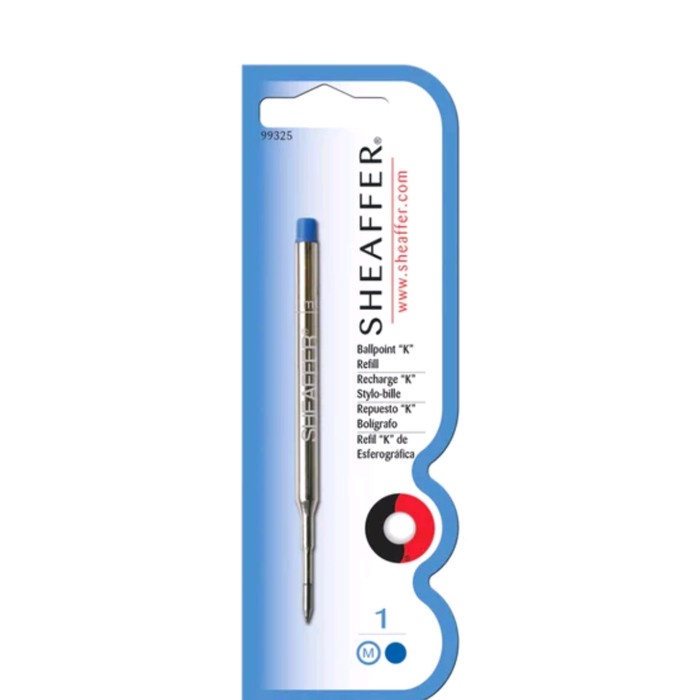 

Promo Sheaffer Ballpoint Refill "K" Style - Blue Medium - Blister Card Murah