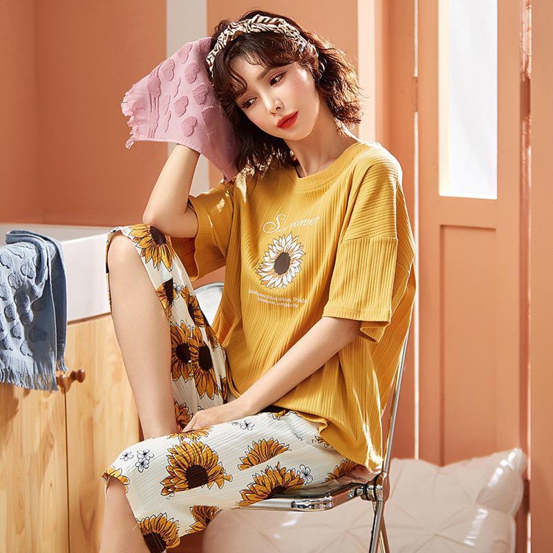 Baju Tidur Piyama Set/Piyama Wanita Import/Baju Piyama Cantik/Woman Sleep Wear-3