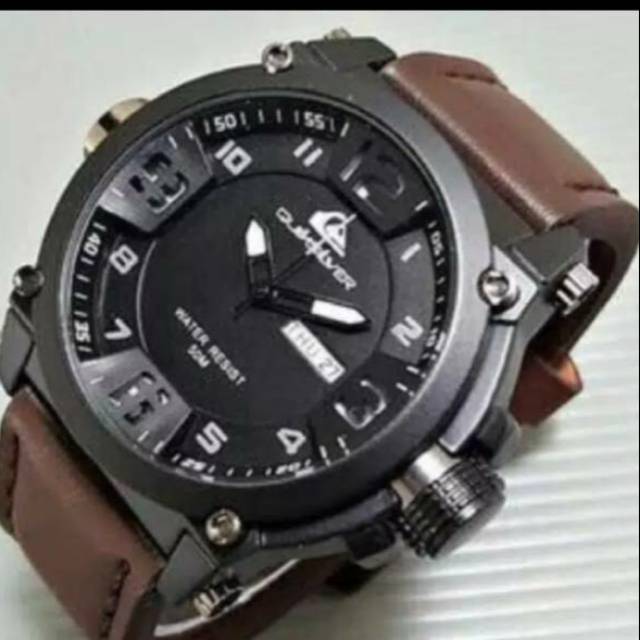 Jam Tangan Pria Wanita Quick Silver Anak Muda Trend Remaja Kulit Elegan Murah Shopee Indonesia