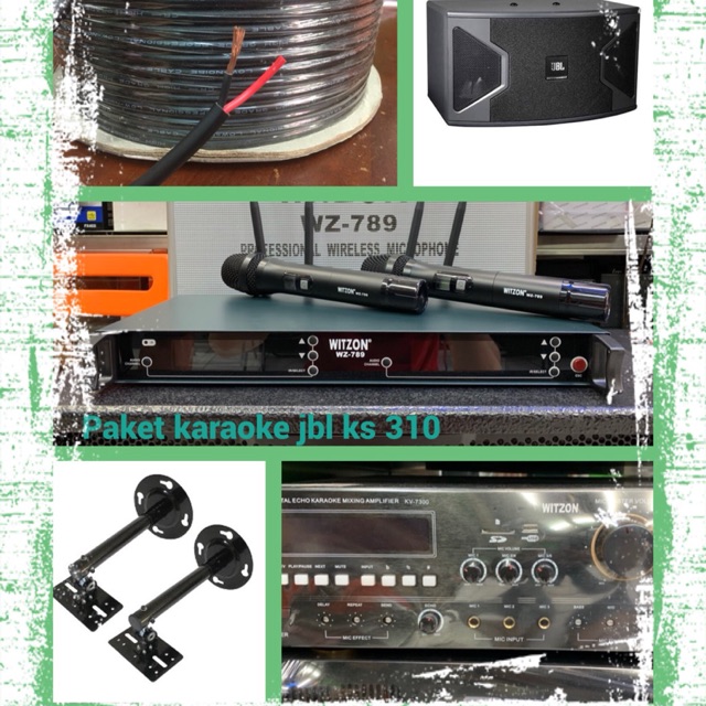 Paket karaoke speaker jbl ks 310 . Paket speaker jbl ks310