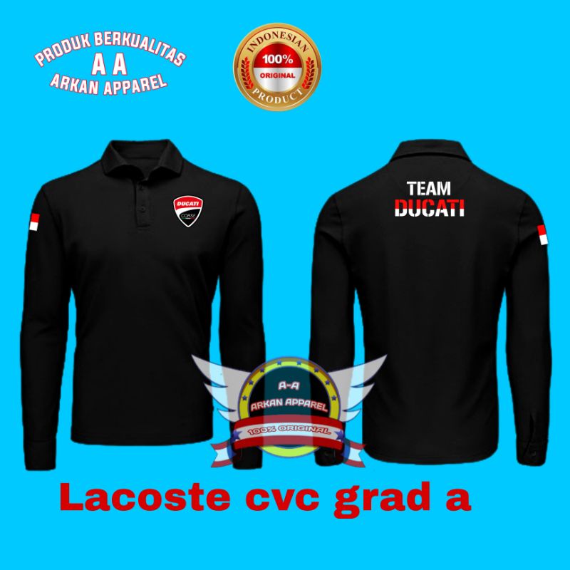 KAOS KERAH TEAM DUCATI POLO SHIRT TEAM DUCATI