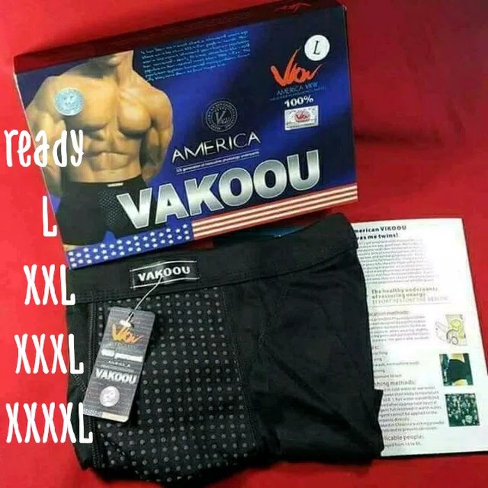 BISA COD!!! AMERICAN VAKOOU STRONG MAN MAGNETIC FIBER CELANA DALAM PRIA / KESEHATAN / MELANCARKAN PEREDARAN DARAH M=L