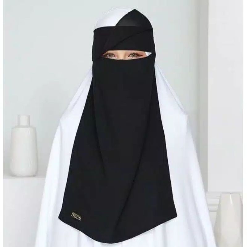 NIQAB PONI NIQOB PONI SIFFON NIQAB MURAH