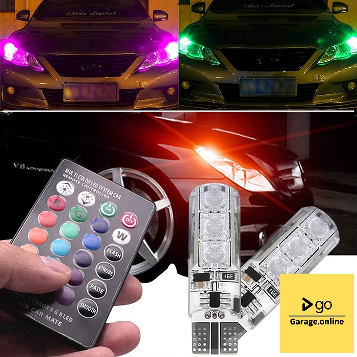 T10 REMOTE SMD LAMPU SENJA MOBIL ISI 1 REMOTE DAN 2 LAMPU 12VOLT UNTUK MOBIL DAN MOTOR REMOT