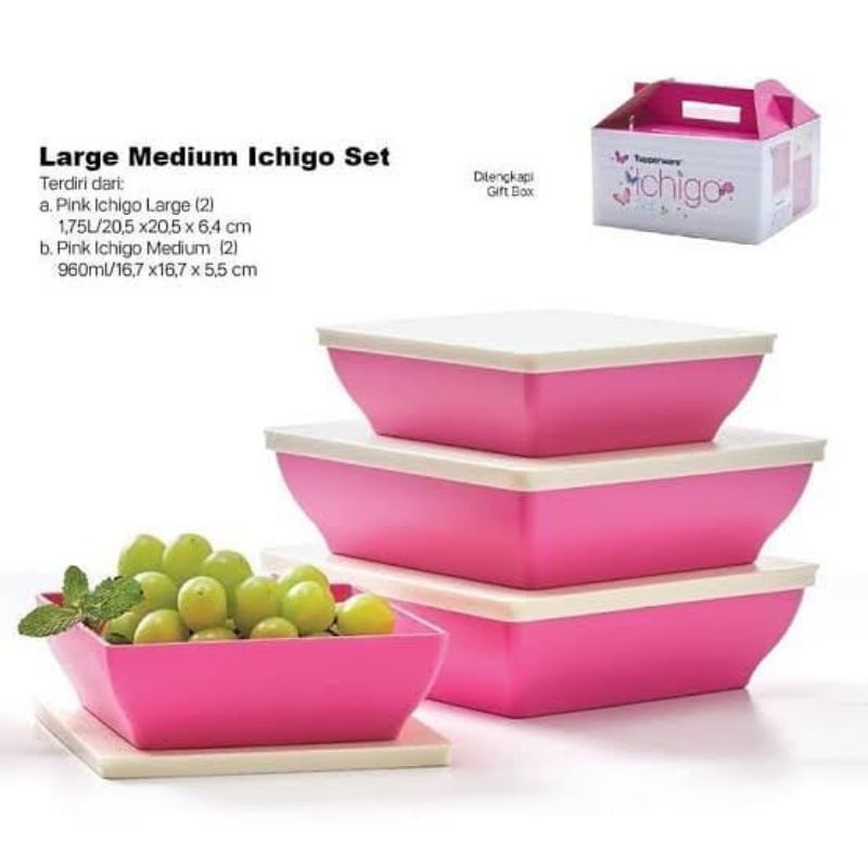 Ichigo Set tupperware/wadah makanan tupwr