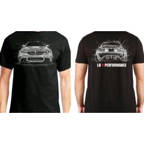 kaos otomotif scribble BMW M4 lb performance 2sisi black