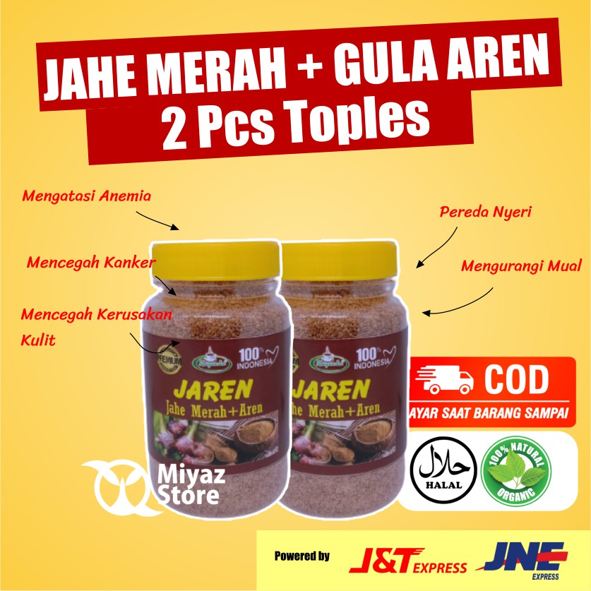 

Jahe Merah Gula Aren Asli Original Bubuk Kualitas Terbaik 200 gram Toples 2 Pcs