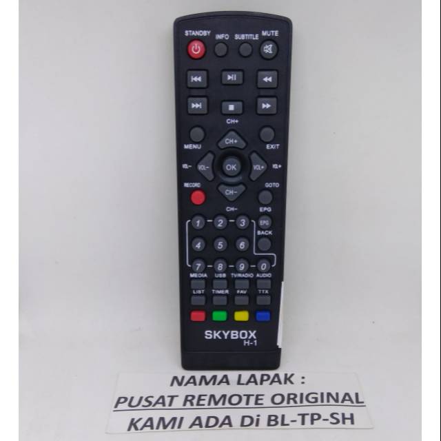 REMOTE REMOT RECEIVER SKYBOX H-1 PARABOLA ORIGINAL ASLI