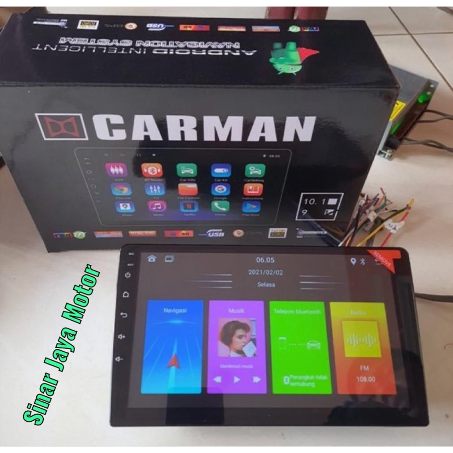 Head unit carman android 10 inch ram 2+32GB Carman