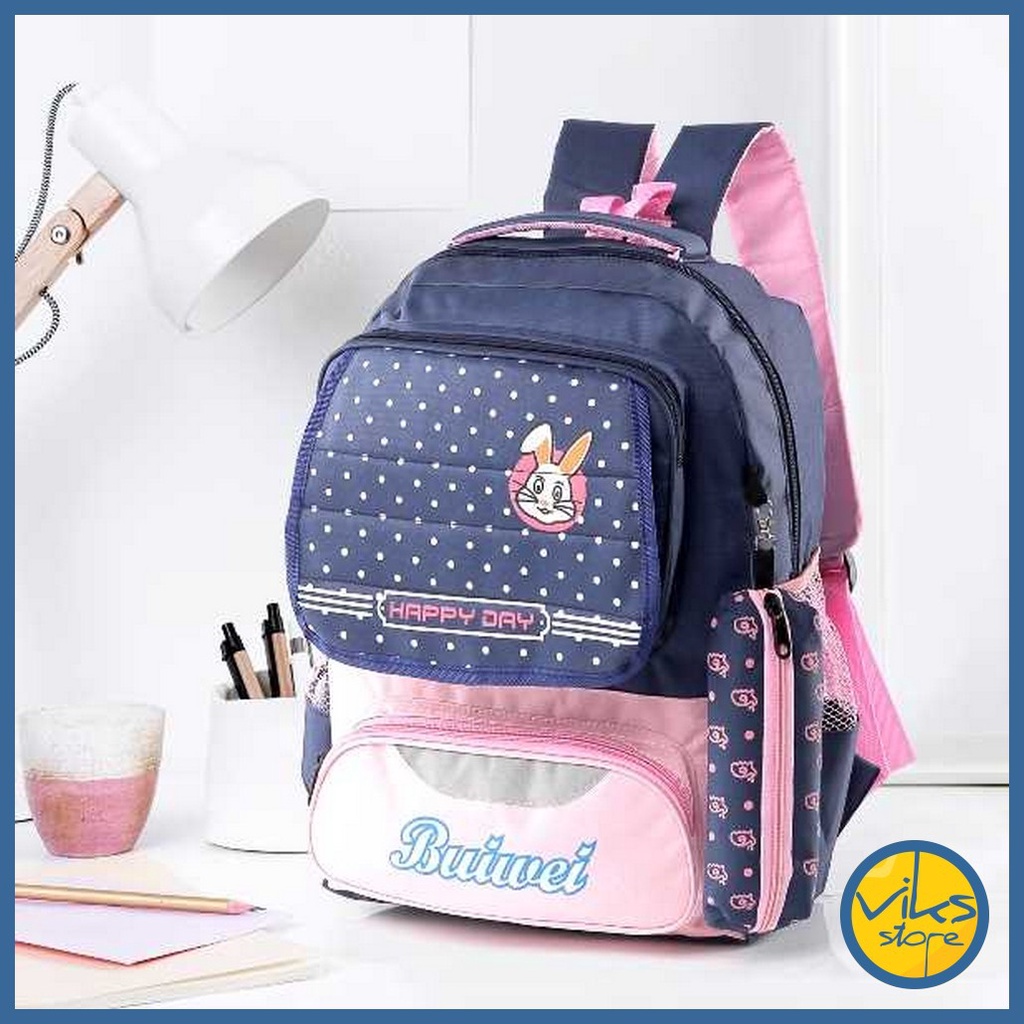 Tas Sekolah SD Anak Cowok Cewek Ukuran Sedang Tas Punggung Tas Ransel Backpack Premium