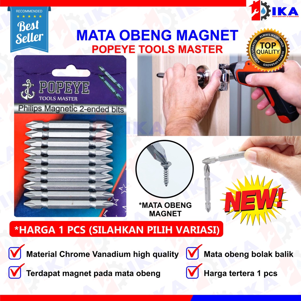 MATA OBENG BOR MAGNETIC DRILL (HELMER SUPER PLUS ++ ) 2 SISI DIPAKAI BOLAK BALIK GERMAN QUALITY KUAT