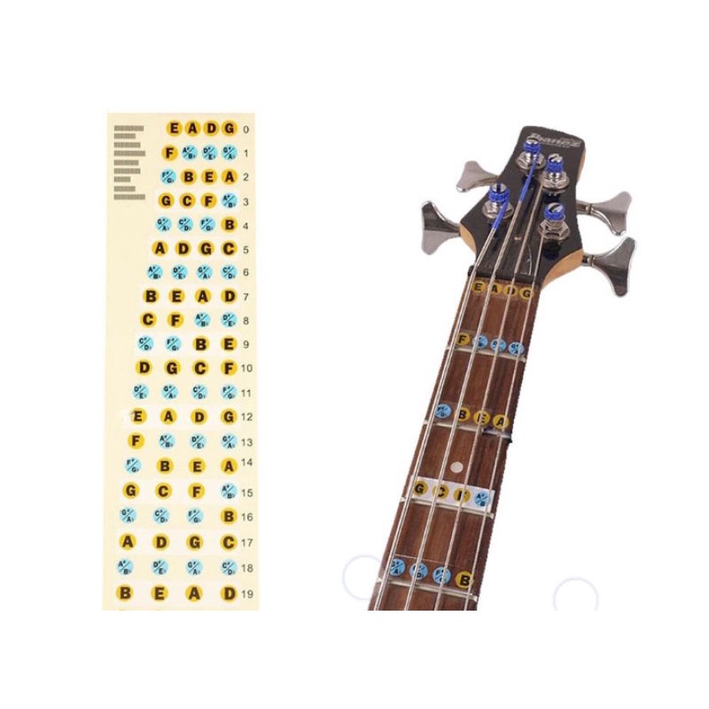 sticker bass guitar