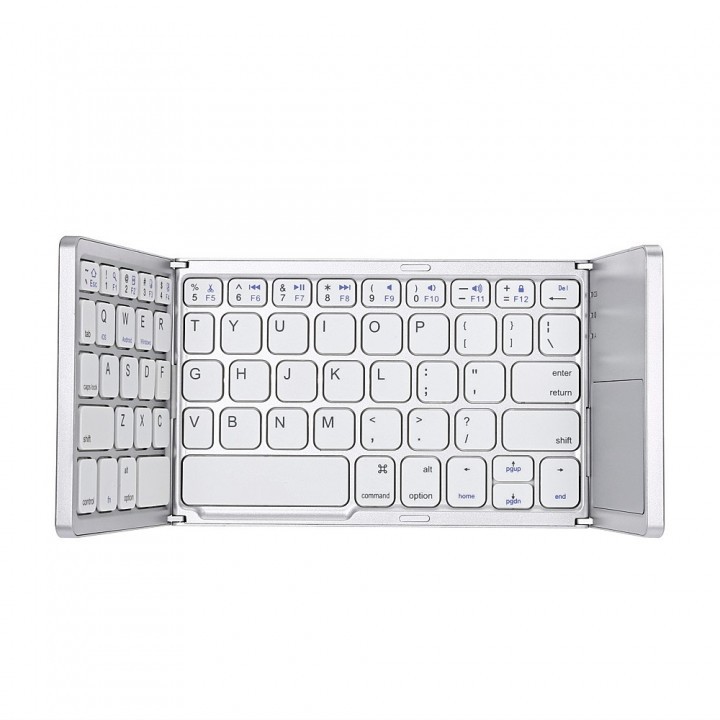 B033 - Three Layers Generic Mini Bluetooth Foldable Keyboard Touchpad