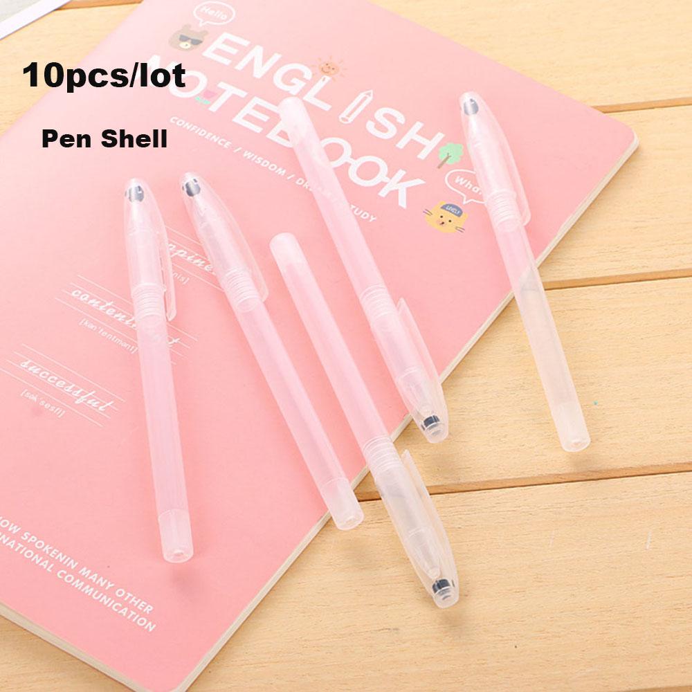 Nanas 10PCs/Set Penutup Pen Gel Panas Gaya Sederhana Perlengkapan Menulis Alat Tulis