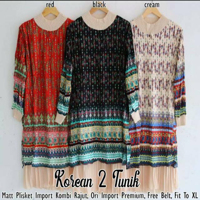 Tunik plisket#drees import#tunik import Bangkok premiun