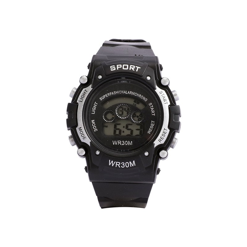 JAM TANGAN MEN SPORTS DIGITAL MULTIFUNGSI LAKI-LAKI ANAK WATERPROOF WR30M