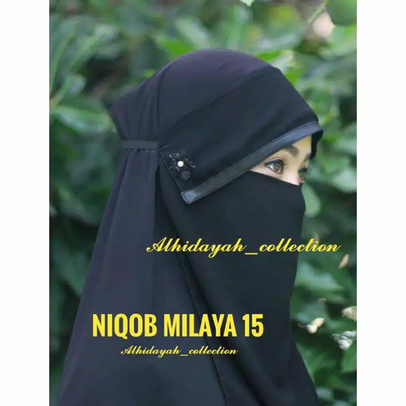 Niqab Milaya Bunga Niqob Cadar List Bisban