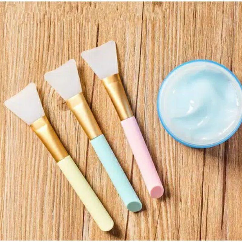 Kuas Masker Silikon Silicone Facial Face Mask Gel Kuas Wajah Karet