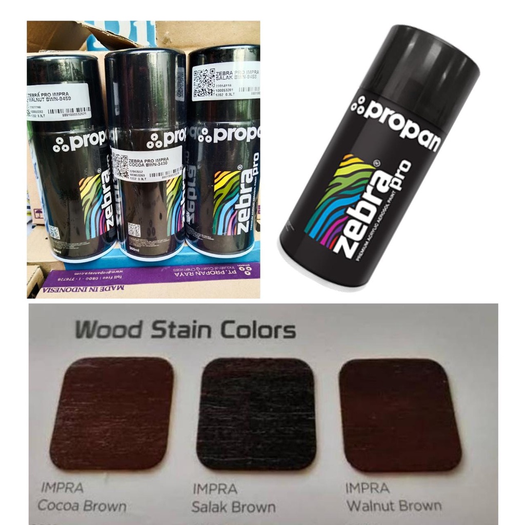pilok pilox cat propan zebra pro wood stain colors pilok pilox motif kayu impra cocoa brown 3430 wal