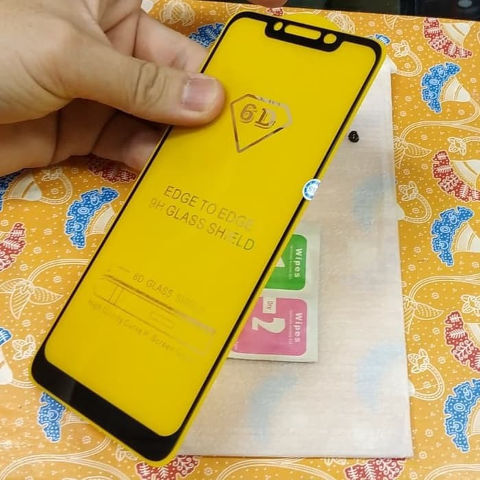 Tempered glass full xiaomi redmi note 6 pro kaca gorila glass full