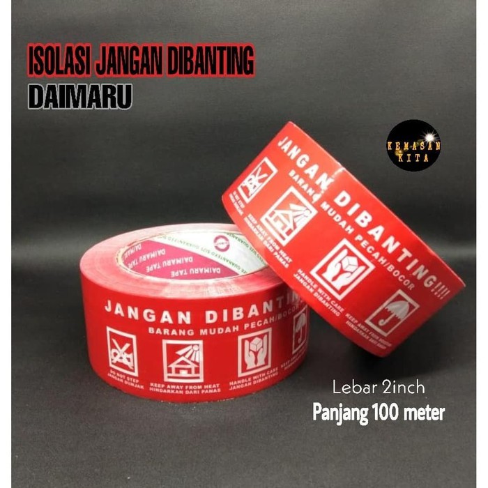 

Eksklusif ISOLASI JANGAN DIBANTING / FRAGILE / LAKBAN MUDAH PECAH Asli