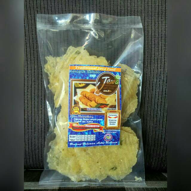 

Kerupuk Singkong Kerupuk Samiler cap JAWA Rasa Gurih Original