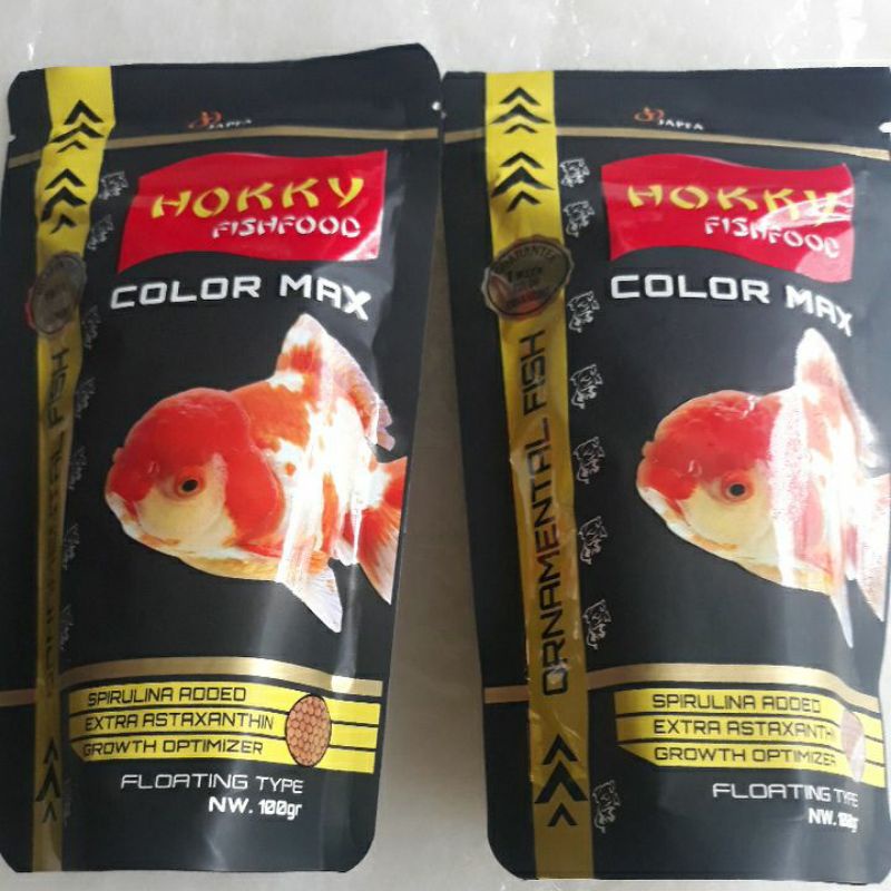 Hokky color Max fish food 100gr makanan/pakan ikan