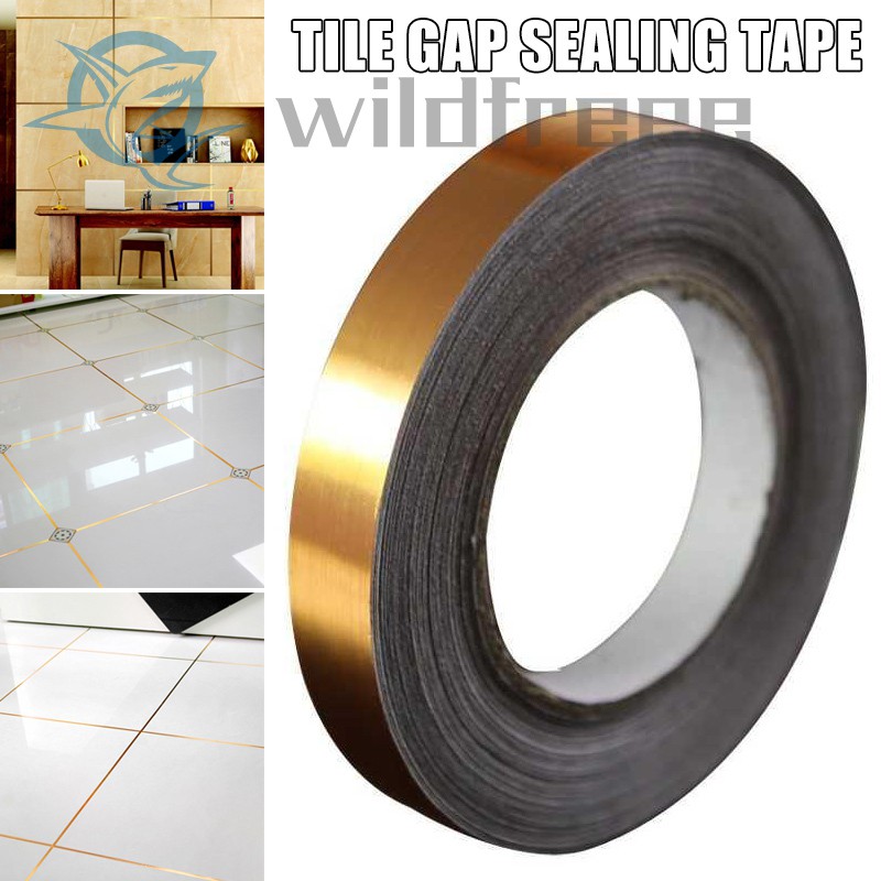 Harga Gila Wf# Ceramic Tile Mildewproof Gap Tape Tile Gap Sealing Tape Waterproof Foil Strip Silver Golden Rims pQ5OERcgW03zY