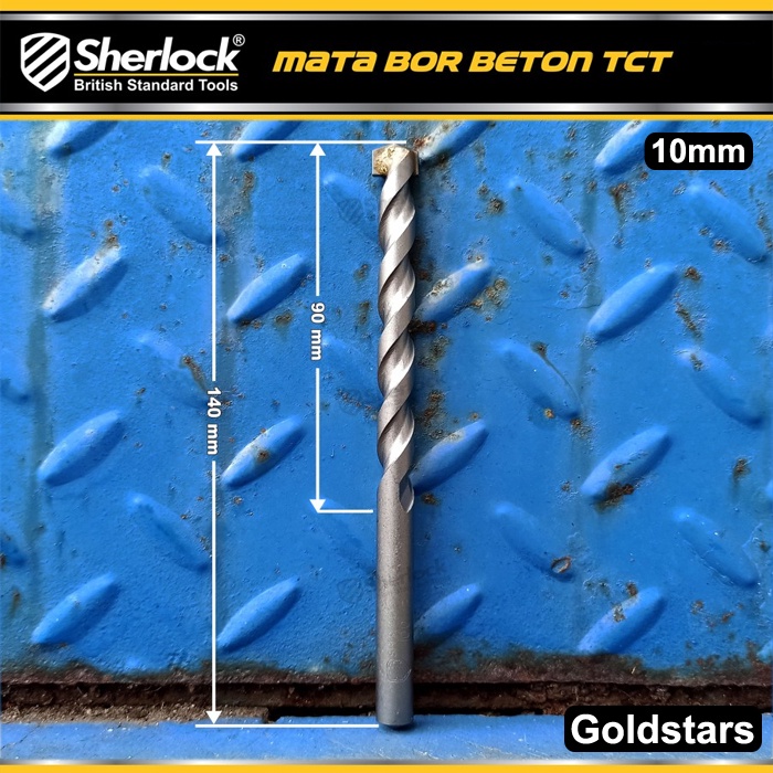 Mata Bor Beton TCT 10 mm Sherlock (mata terbuat dari TUNGSTEN CARBIDE TIPS)